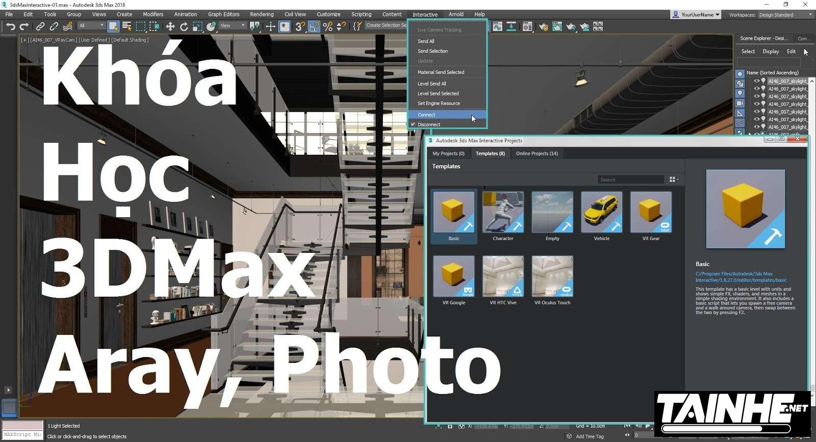 Chia Sẻ Trọn bộ Khóa Học diễn họa kiến trúc từ A đến Z với 3DSMAX,Aray và Photoshop